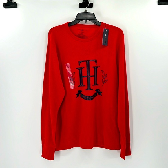 Tommy Hilfiger Long Sleeve Sleepwear shirt - Red/Navy - Large - New with tags - Picture 1 of 5